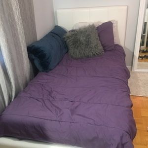 Twin bed and mattress